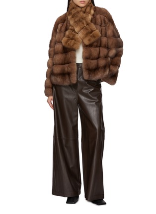 Figure View - Click To Enlarge - CHEVITE - Sable Fur Jacket