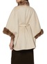 Back View - Click To Enlarge - CHEVITE - Sable Fur Trim Cashmere Cape