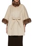 Main View - Click To Enlarge - CHEVITE - Sable Fur Trim Cashmere Cape