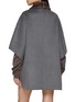 Back View - Click To Enlarge - CHEVITE - Mink Fur Trim Cashmere Cape
