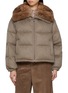 Main View - Click To Enlarge - CHEVITE - Cashmere Sable Fur Puffer Jacket