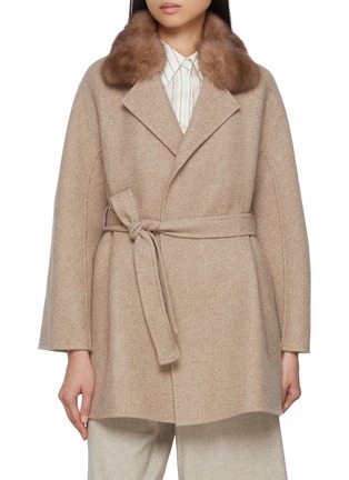 Main View - Click To Enlarge - CHEVITE - Cashmere Sable Fur Jacket