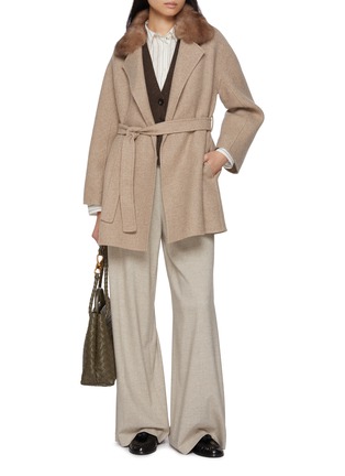 Figure View - Click To Enlarge - CHEVITE - Cashmere Sable Fur Jacket