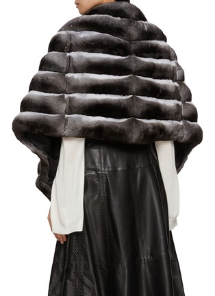 Back View - Click To Enlarge - CHEVITE - Chinchilla Fur Cape