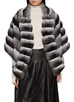 Main View - Click To Enlarge - CHEVITE - Chinchilla Fur Cape