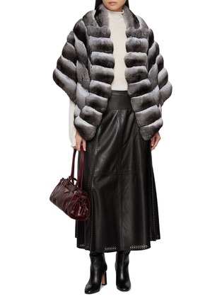 Figure View - Click To Enlarge - CHEVITE - Chinchilla Fur Cape