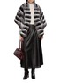 Figure View - Click To Enlarge - CHEVITE - Chinchilla Fur Cape