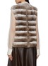 Back View - Click To Enlarge - CHEVITE - Round Neck Chinchilla Fur Vest