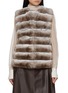 Main View - Click To Enlarge - CHEVITE - Round Neck Chinchilla Fur Vest