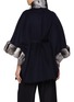 Back View - Click To Enlarge - CHEVITE - Chinchilla Fur Trim Cashmere Cape