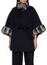 Main View - Click To Enlarge - CHEVITE - Chinchilla Fur Trim Cashmere Cape