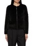 Main View - Click To Enlarge - CHEVITE - Tweed Layer Mink Sable Fur Cashmere Jacket