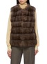 Main View - Click To Enlarge - CHEVITE - Round Neck Sable Fur Vest
