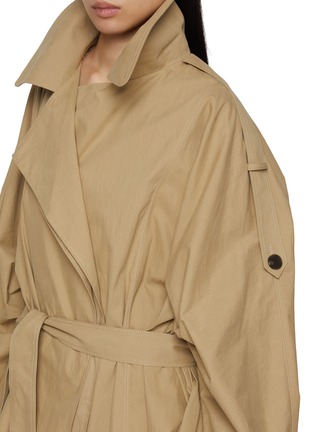  - GIA STUDIOS - Dune Mid Length Belted Cotton Trench Coat