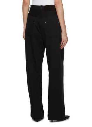 Back View - Click To Enlarge - GIA STUDIOS - Ravin Linen Cotton Denim Pants