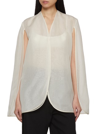 Main View - Click To Enlarge - GIA STUDIOS - Dover Sheer Silk Jacket