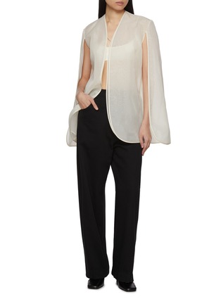 Figure View - Click To Enlarge - GIA STUDIOS - Dover Sheer Silk Jacket