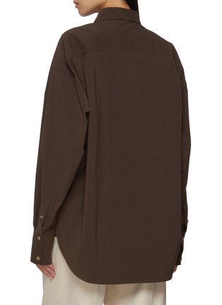 Back View - Click To Enlarge - GIA STUDIOS - Aeron Cotton Poplin Shirt