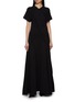 Main View - Click To Enlarge - GIA STUDIOS - Windsor Asymmetric Hem Cotton Wool Dress