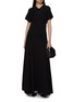 Figure View - Click To Enlarge - GIA STUDIOS - Windsor Asymmetric Hem Cotton Wool Dress