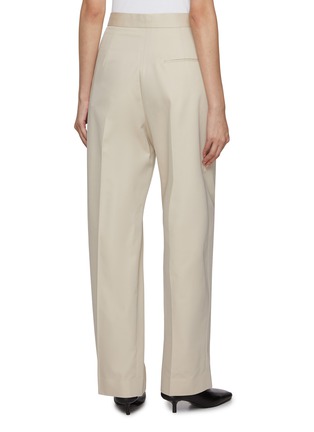Back View - Click To Enlarge - GIA STUDIOS - Double Pleated Wide Leg Pants