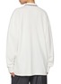 Back View - Click To Enlarge - MIU MIU - Oversized Washed Effect Cotton Polo Shirt