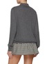 Back View - Click To Enlarge - MIU MIU - Ribbed Cashmere Knit Polo Shirt