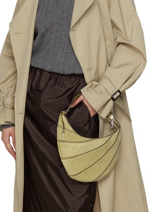 Front View - Click To Enlarge - JOY GRYSON - Small Layer Suede Shoulder Bag
