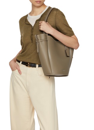 Figure View - Click To Enlarge - JOY GRYSON - Large Vase Leather Tote Bag