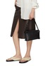 Figure View - Click To Enlarge - JOY GRYSON - Crescent Leather Shoulder Bag