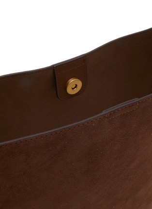 Detail View - Click To Enlarge - JOY GRYSON - Crescent Suede Bucket Bag