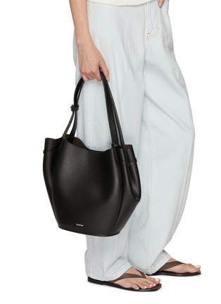 Front View - Click To Enlarge - JOY GRYSON - Large Vase Leather Shopper Bag