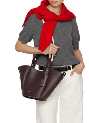 Figure View - Click To Enlarge - JOY GRYSON - Medium Vase Leather Shopper Bag