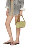 Front View - Click To Enlarge - JOY GRYSON - Crescent Suede Shoulder Bag