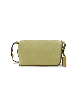 Main View - Click To Enlarge - JOY GRYSON - Crescent Suede Shoulder Bag