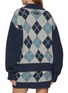 Back View - Click To Enlarge - WE11DONE - Argyle Intarsia Knit Cardigan