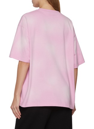 Back View - Click To Enlarge - WE11DONE - Oversized Grunge Paper Note Faded Cotton T-Shirt
