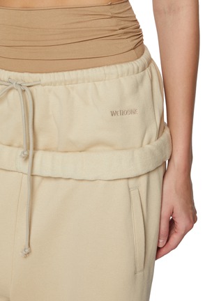  - WE11DONE - Layered Roll Up Cotton Sweatpants