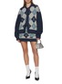 Figure View - Click To Enlarge - WE11DONE - Argyle Intarsia Knit Mini Skirt