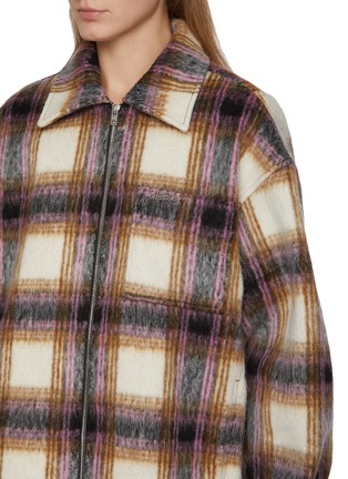  - WE11DONE - Chequered Fleece Lined Shirt Jacket