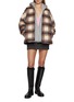 Figure View - Click To Enlarge - WE11DONE - Chequered Fleece Lined Shirt Jacket