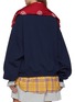 Back View - Click To Enlarge - WE11DONE - Detachable Scarf Layered Cotton Sweatshirt