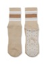 Detail View - Click To Enlarge - MOVEACTIVE - Crew Non-Slip Grip Socks Set of 3 — Almond