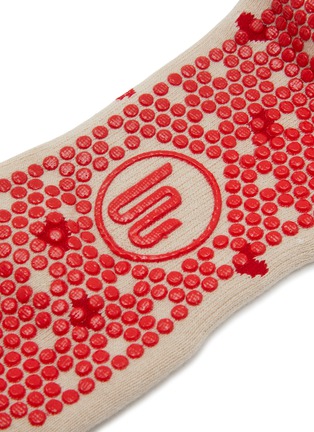  - MOVEACTIVE - Crew Non-Slip Grip Socks Set of 3 — Almond