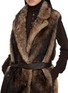  - YVES SALOMON - Sleeveless Shearling Long Gilet