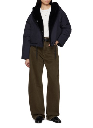 Figure View - Click To Enlarge - YVES SALOMON - Mink Fur Inner Technical Jacket