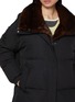  - YVES SALOMON - Mink Fur Collar Puffer Jacket