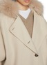  - YVES SALOMON - Fox Fur Trim Wool Cashmere Coat