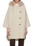 Main View - Click To Enlarge - YVES SALOMON - Fox Fur Trim Wool Cashmere Coat
