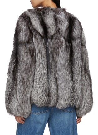 Back View - Click To Enlarge - YVES SALOMON - Melange Fox Fur Jacket
